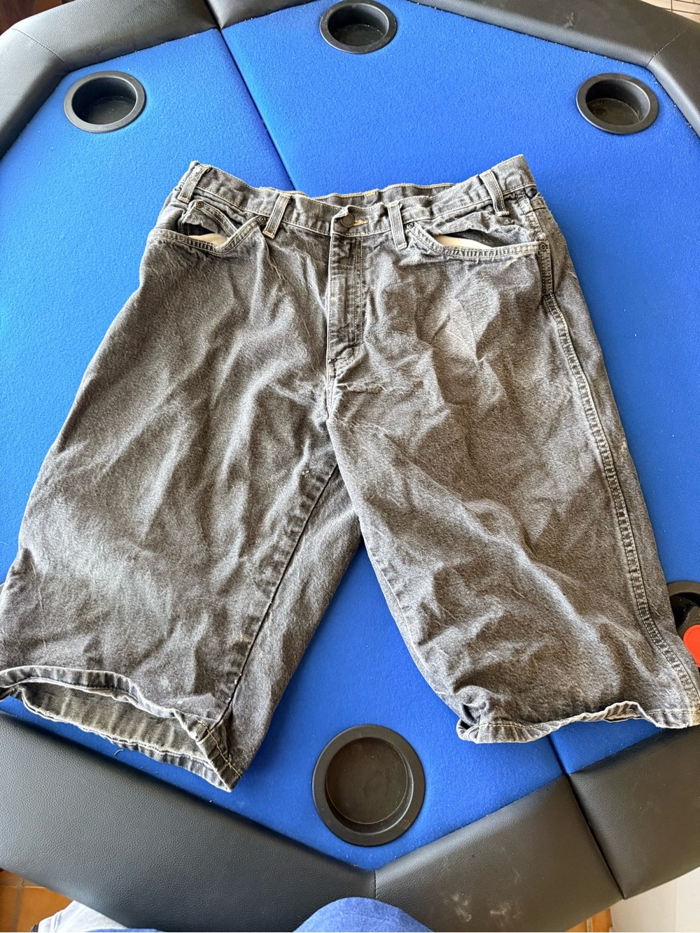 Dickies Black Washed Denim Shorts